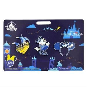 Disney Minnie Mouse the Main Attraction Peter Pan Pin Set